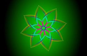 酷炫花朵变换flash动画